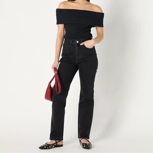 The Drop Women's Janine Slim Straight Leg Sz 31 Blue Denim Pants Women’s Jeans